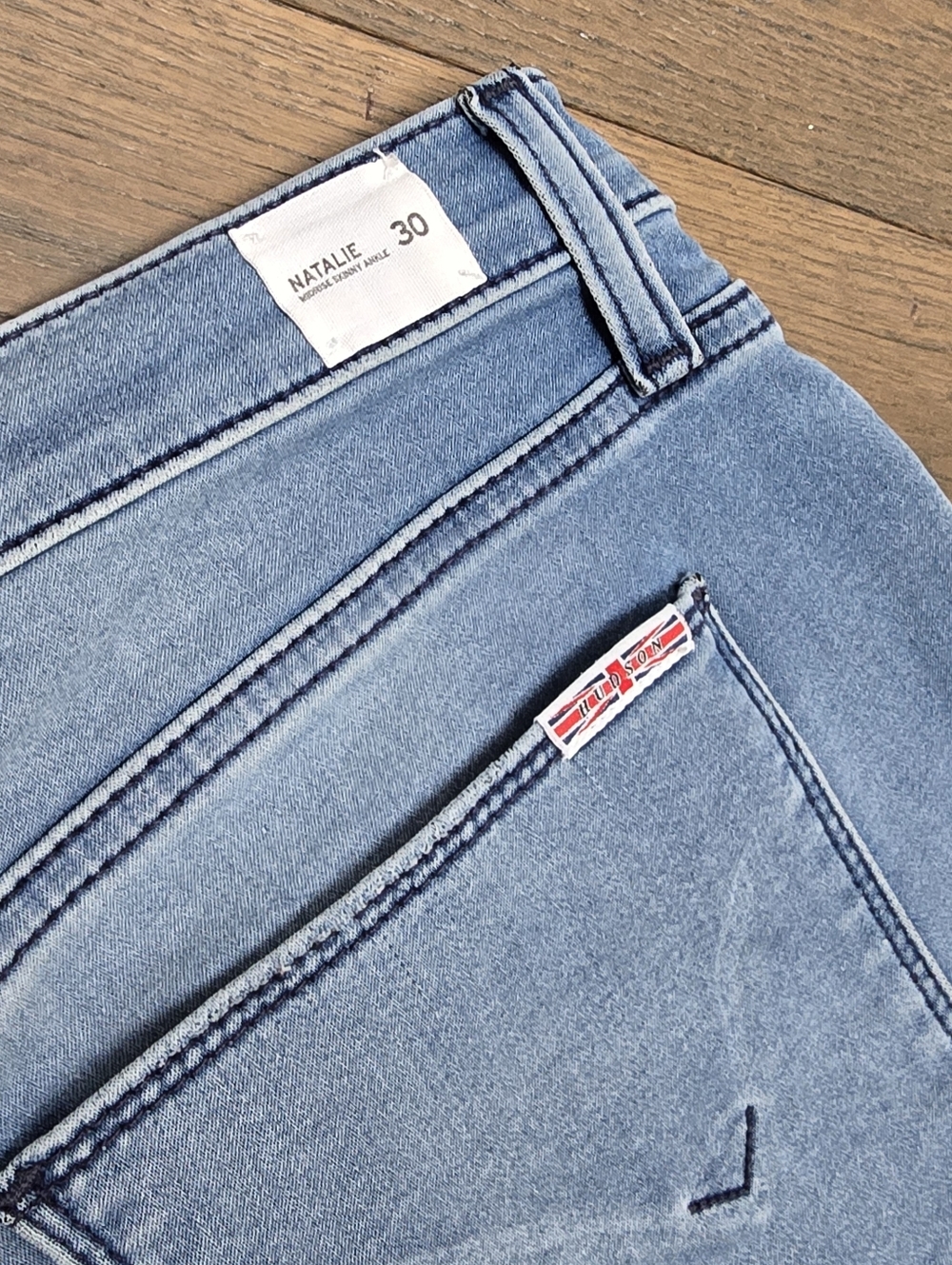Hudson Natalie Mid Rise Skinny Jean in Medium Wash - Picture 8 of 11
